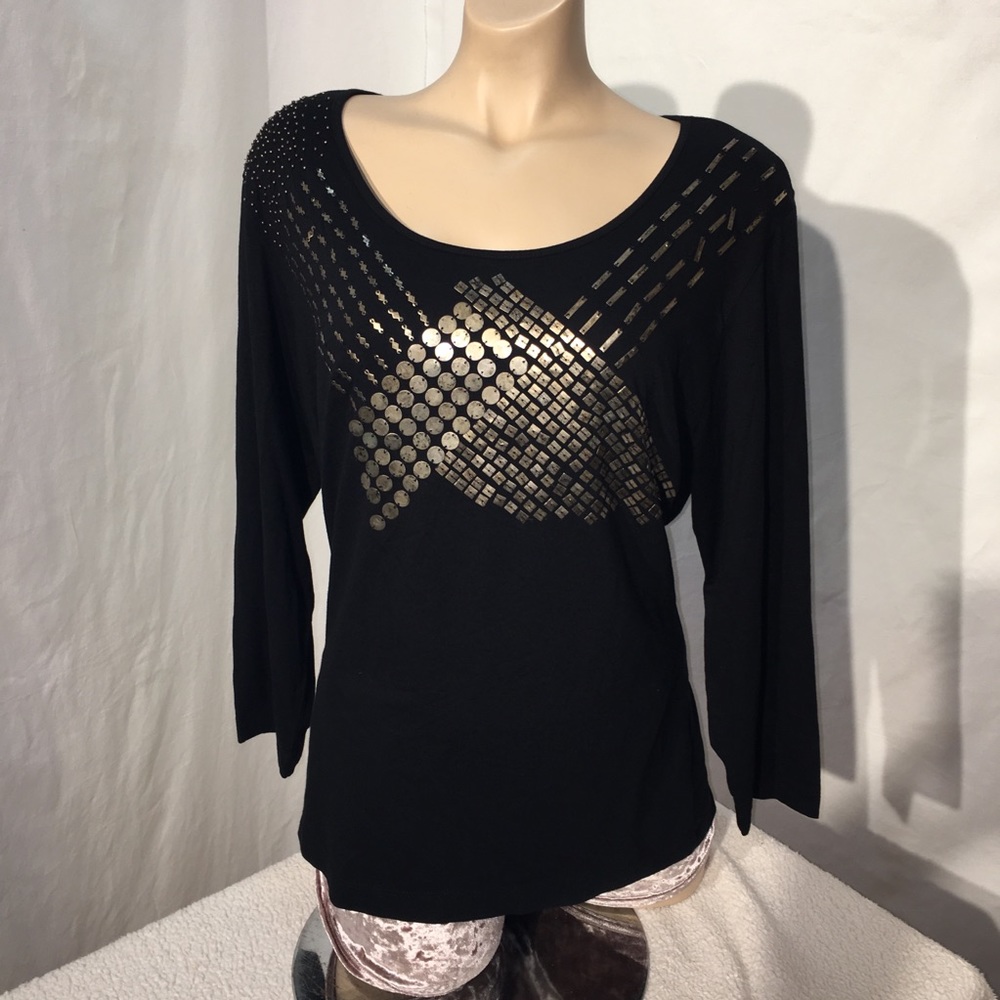 NWT Chico’s Rocker 3/4 sleeve Tee